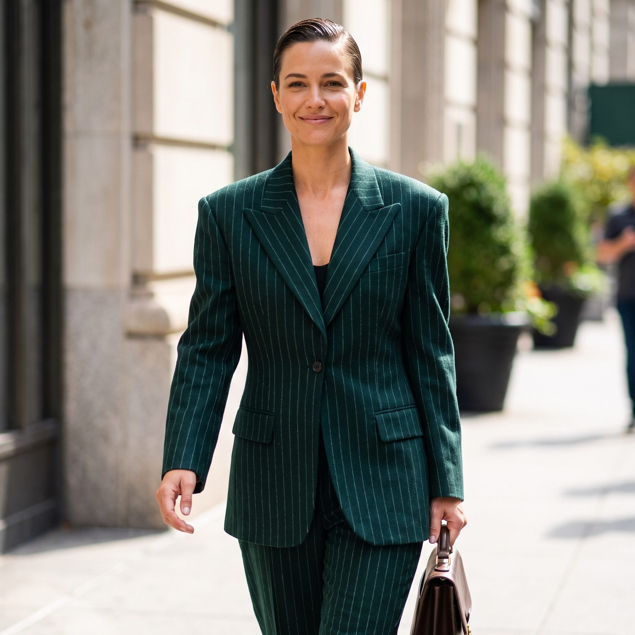 The Oversized Shoulder-Padded Power Suit