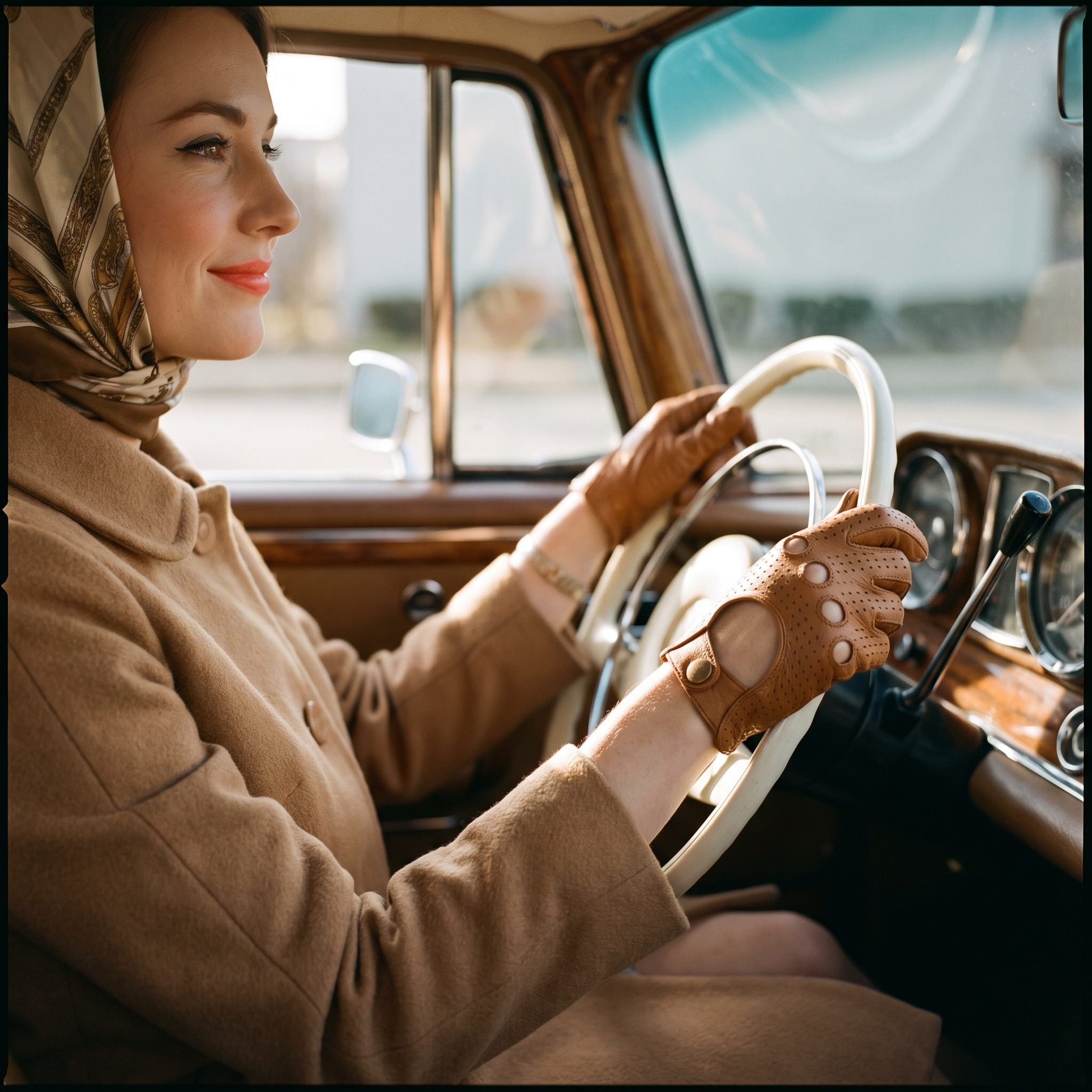 A Pair of Driving Gloves for Behind the Wheel