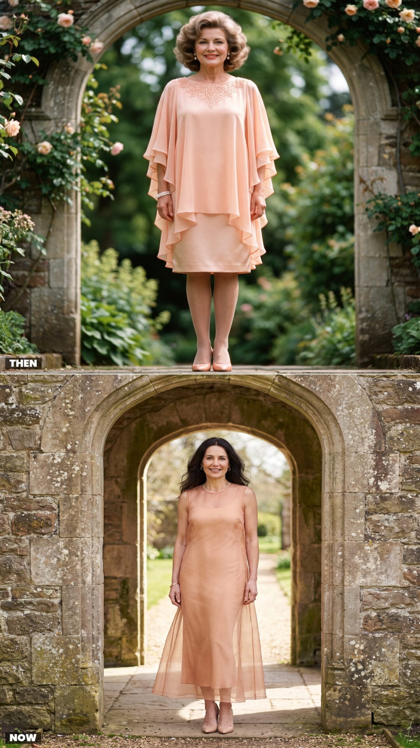 The Pastel Chiffon Cape Dress vs. a Modern Sheer Overlay