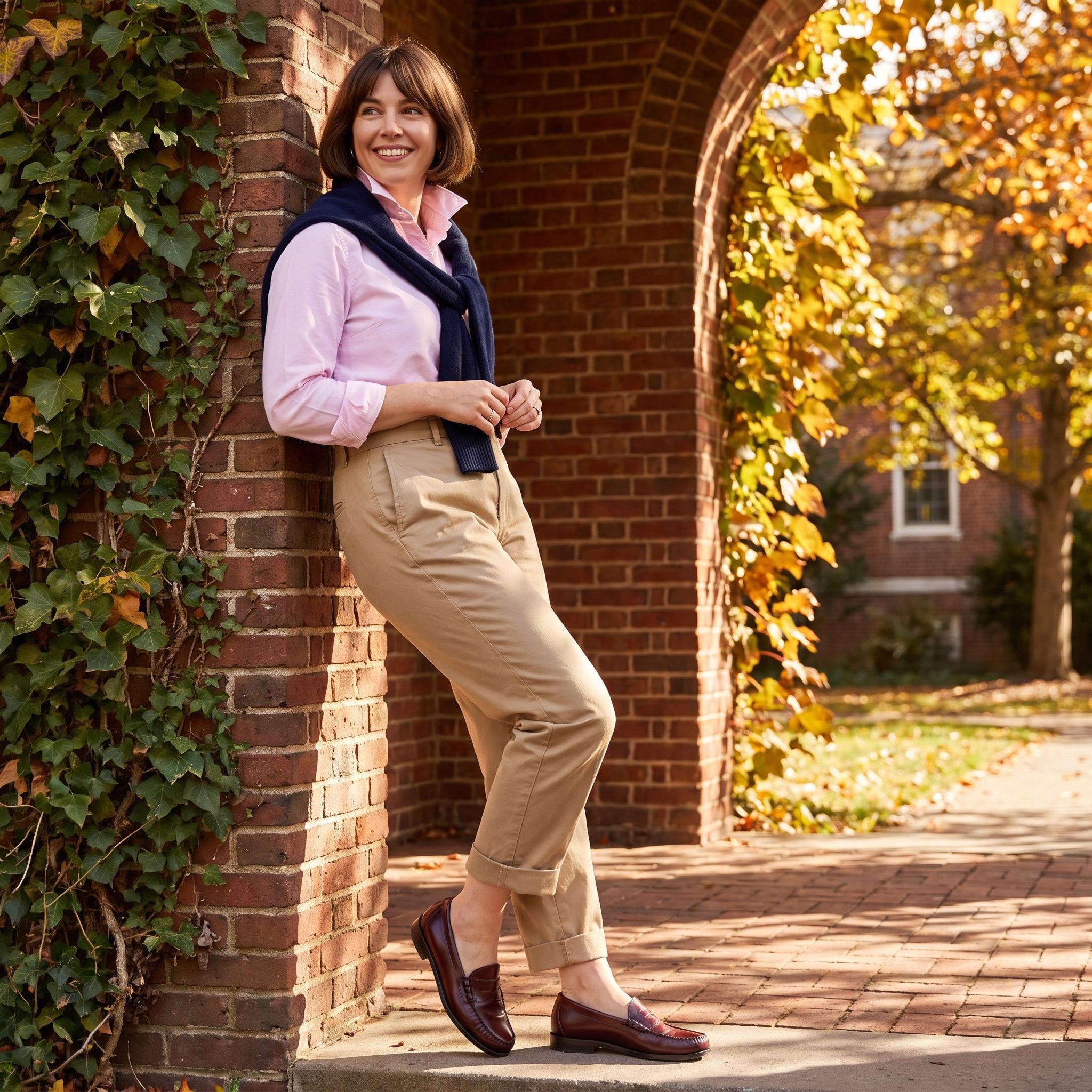 Penny Loafers With a Preppy, Popped-Collar Finish