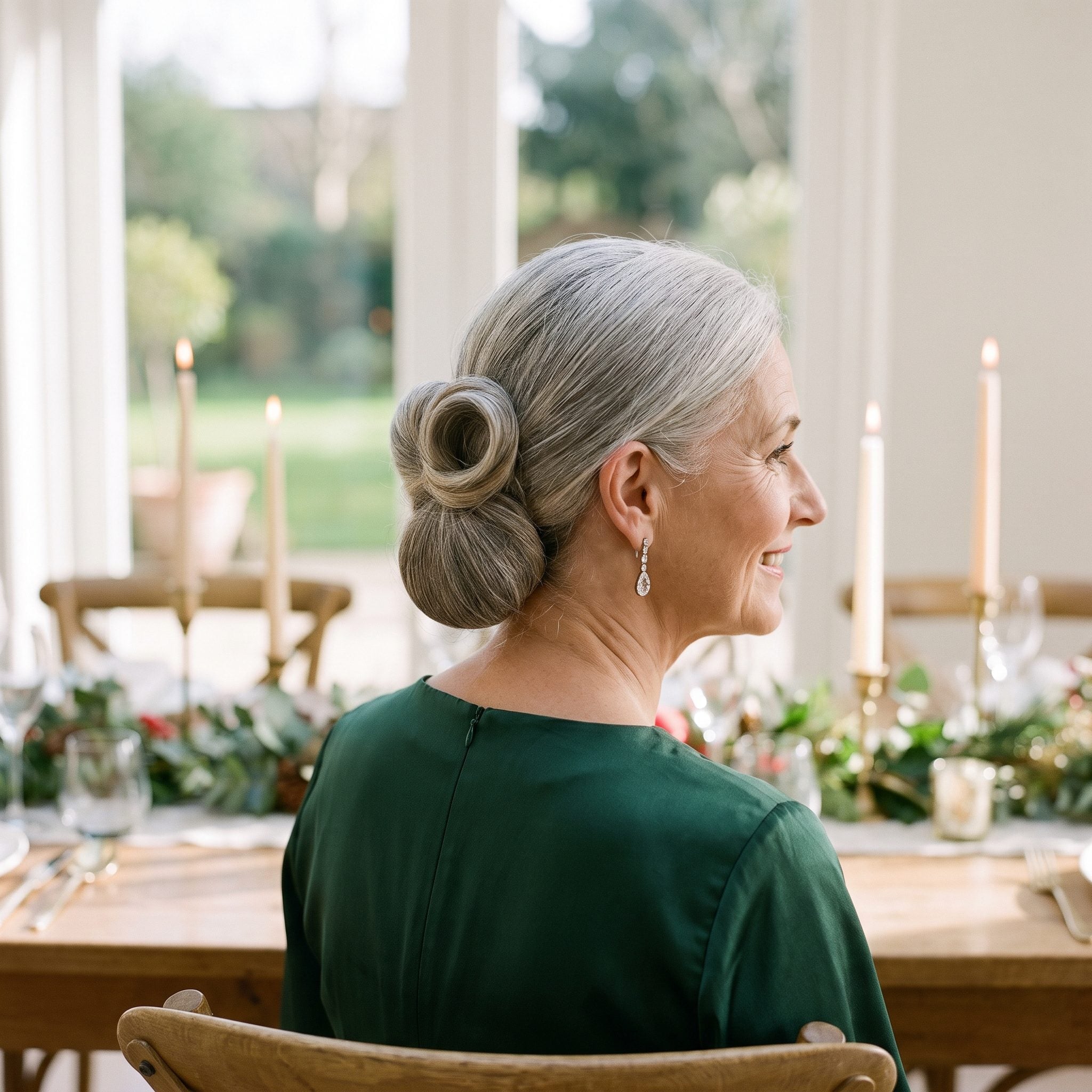 Pewter Figure-Eight Bun: Two Loops That Look Harder Than They Are