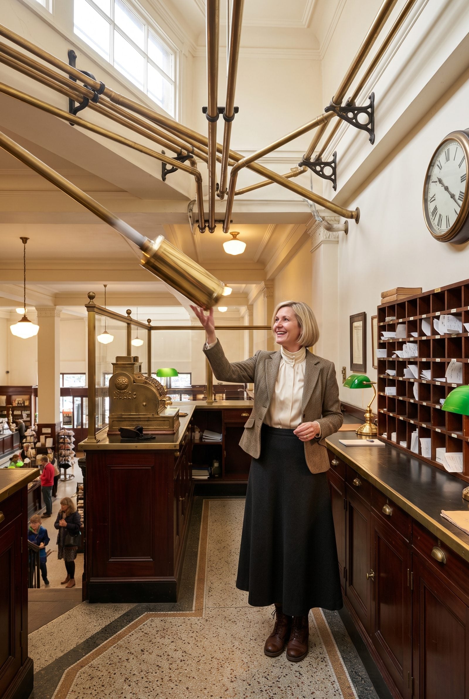Pneumatic Tubes That Rushed Cash to a Central Office