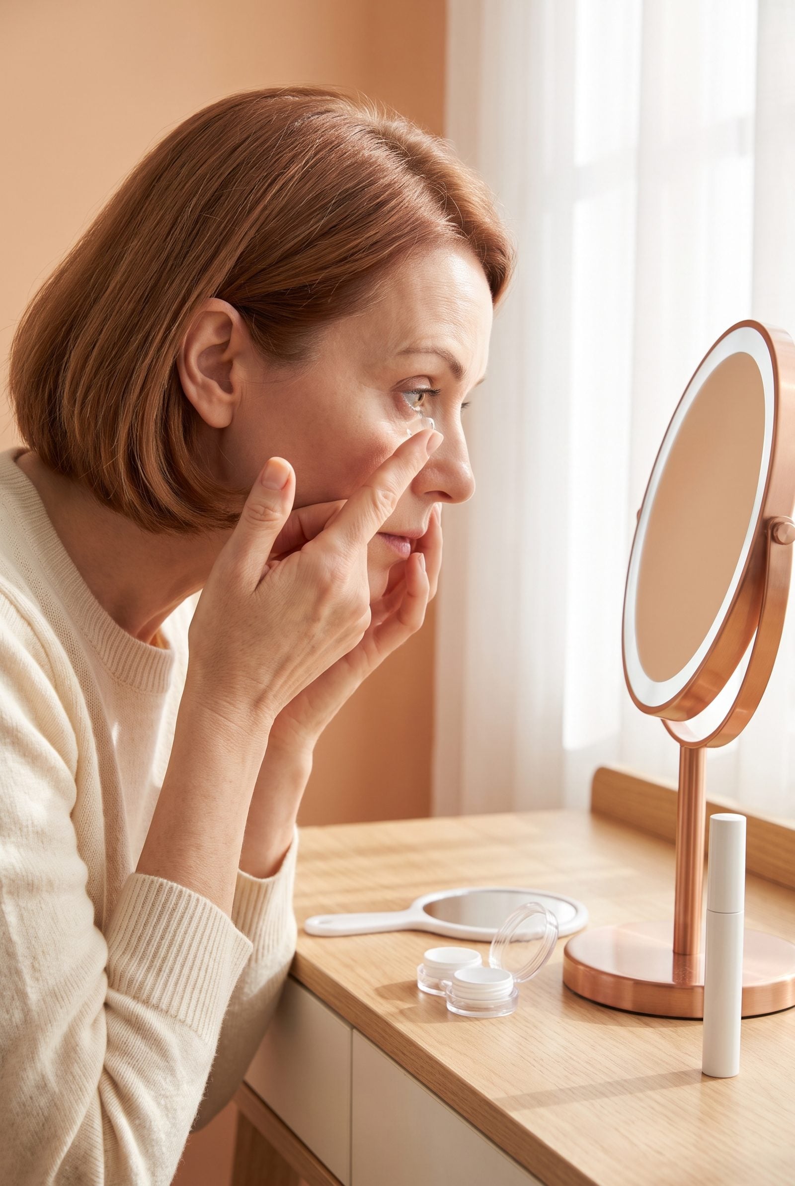 Put Contact Lenses In Before You Open Any Makeup