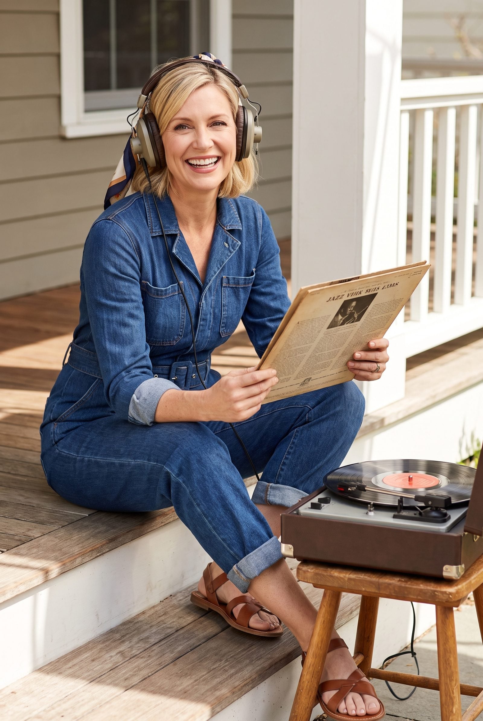 Record-Listening Booths With Headphones or Turntables
