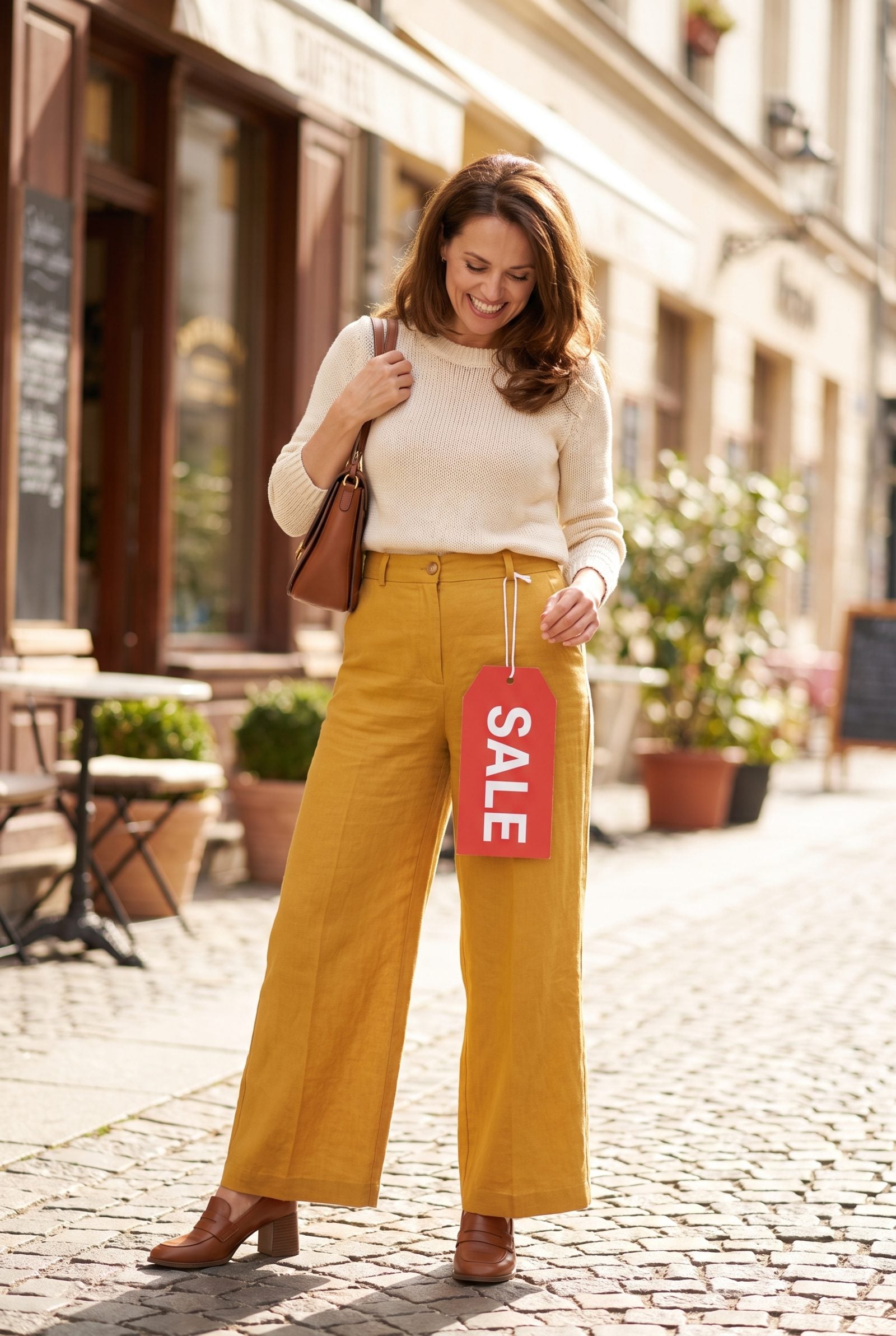 A Red Sale Tag Makes Bad Pants Feel Destined