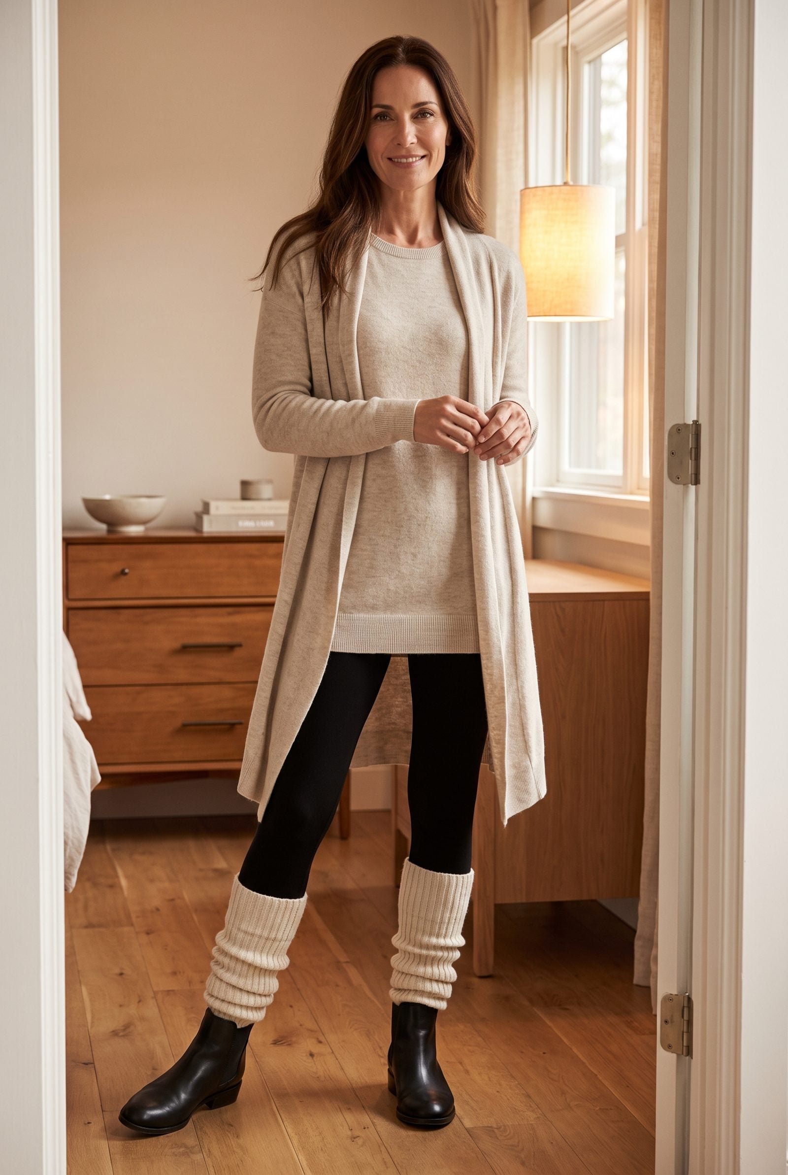 Ribbed Leg Warmers Slouched Over the Ankle Like a Second Thought