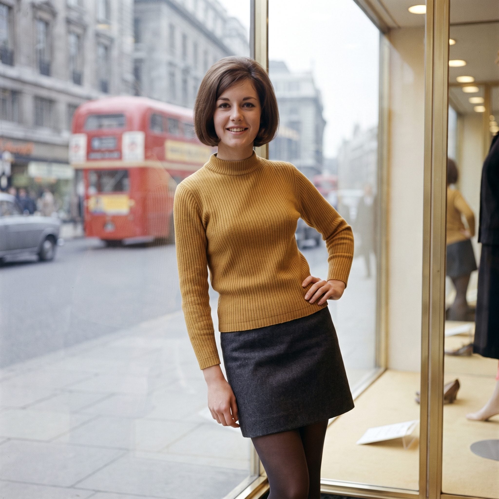 A Ribbed Mock-Neck Sweater That Fit Like a Second Skin