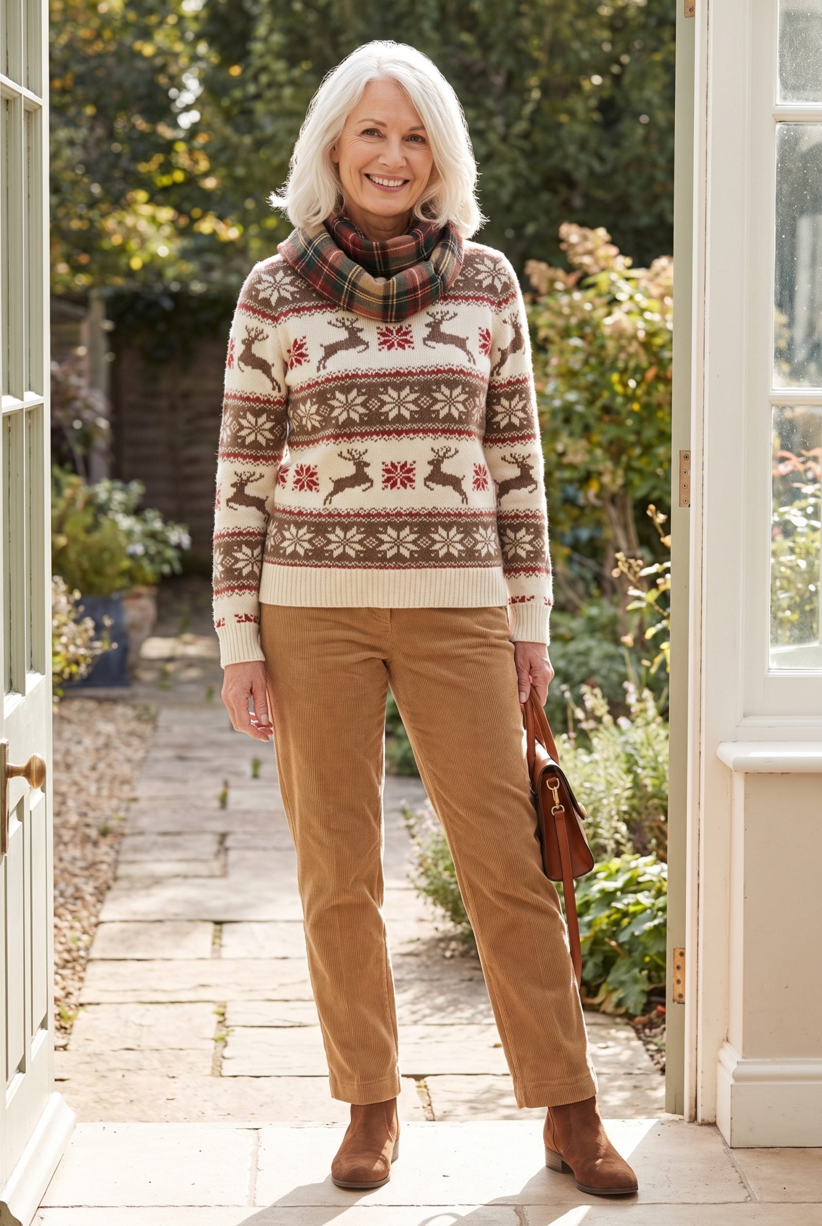 The Rows-of-Reindeer Fair Isle Sweater