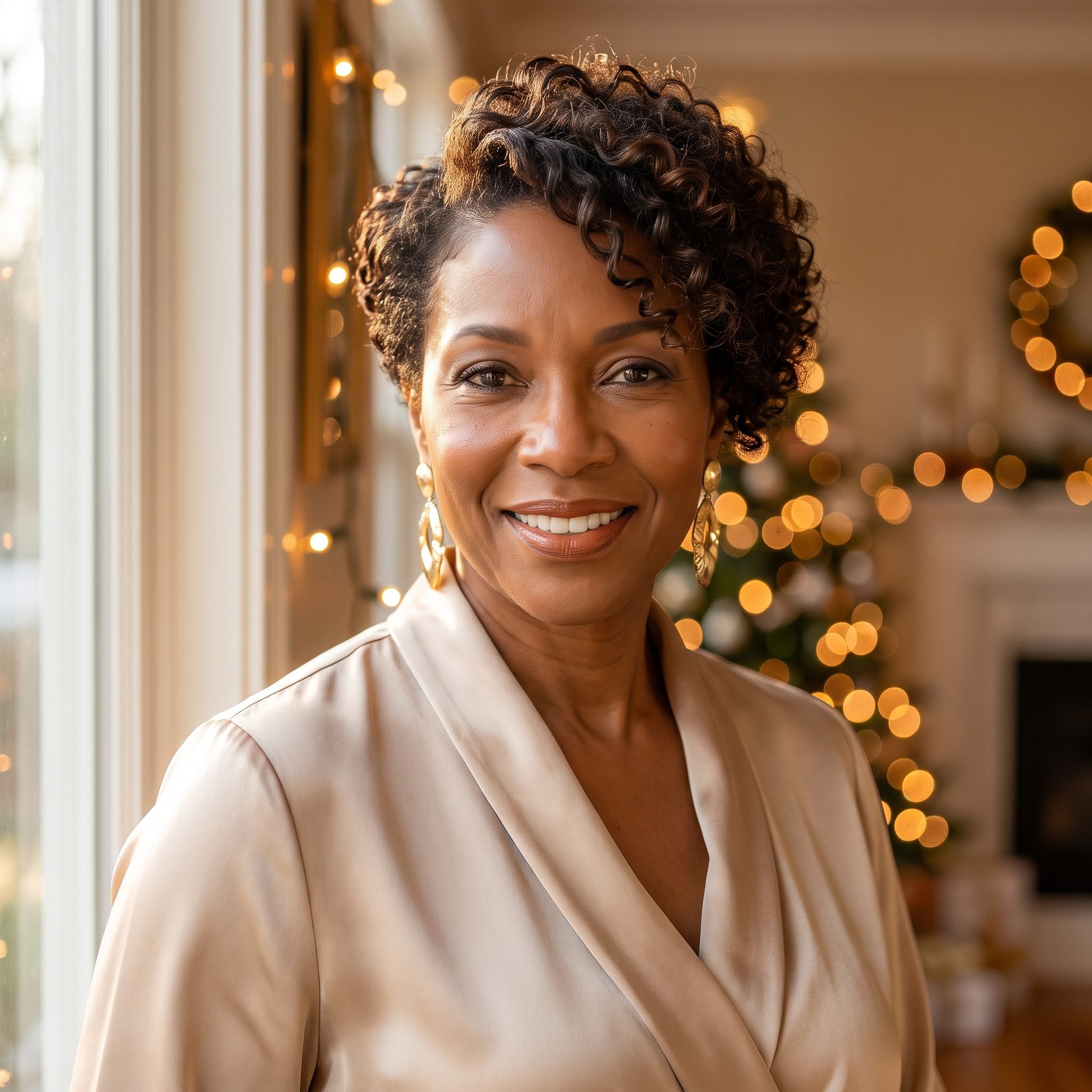 A Side Sweep for Short Natural Curls