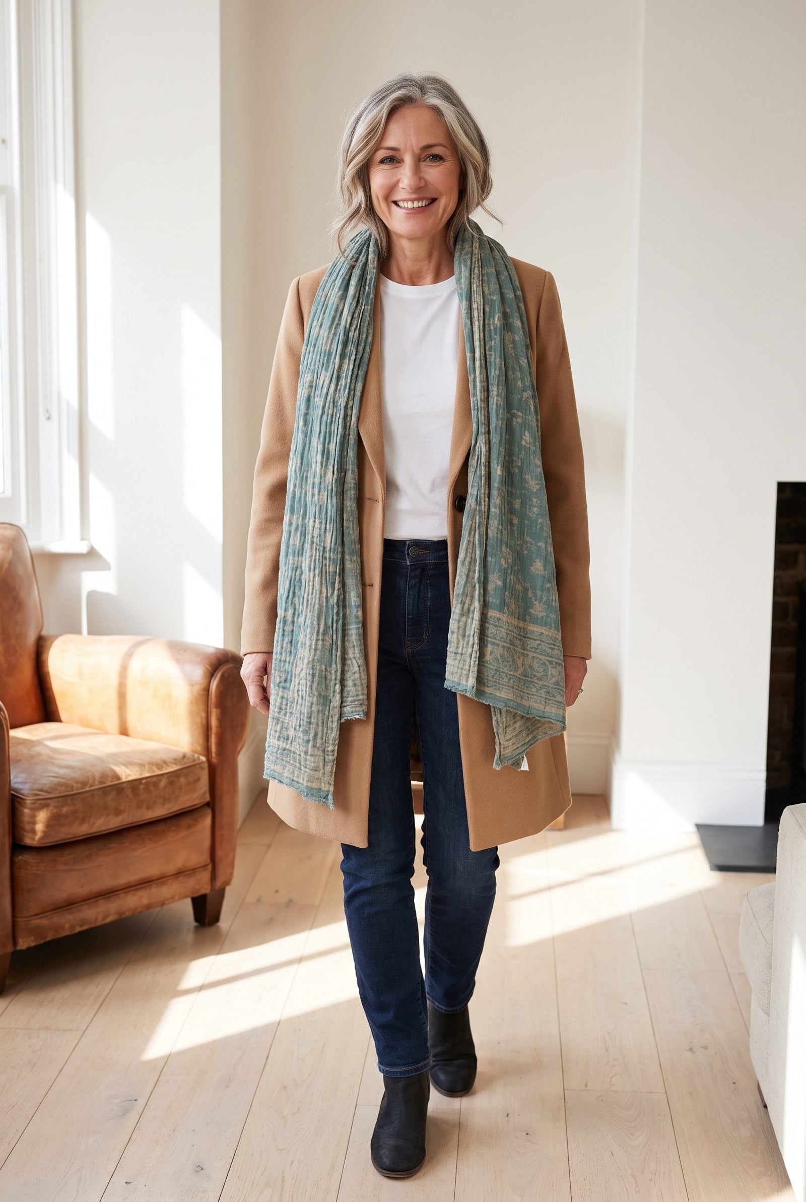 Skinny Crinkled Gauze Scarves
