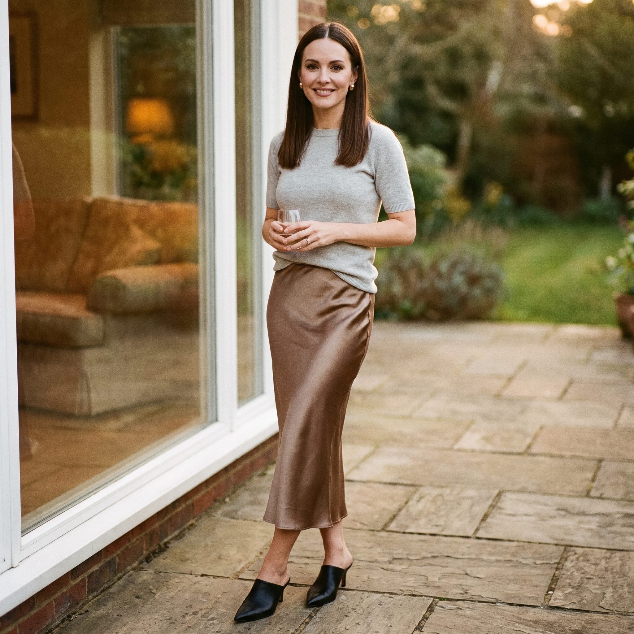 The Slinky Satin Midi Skirt You Wore to Everything