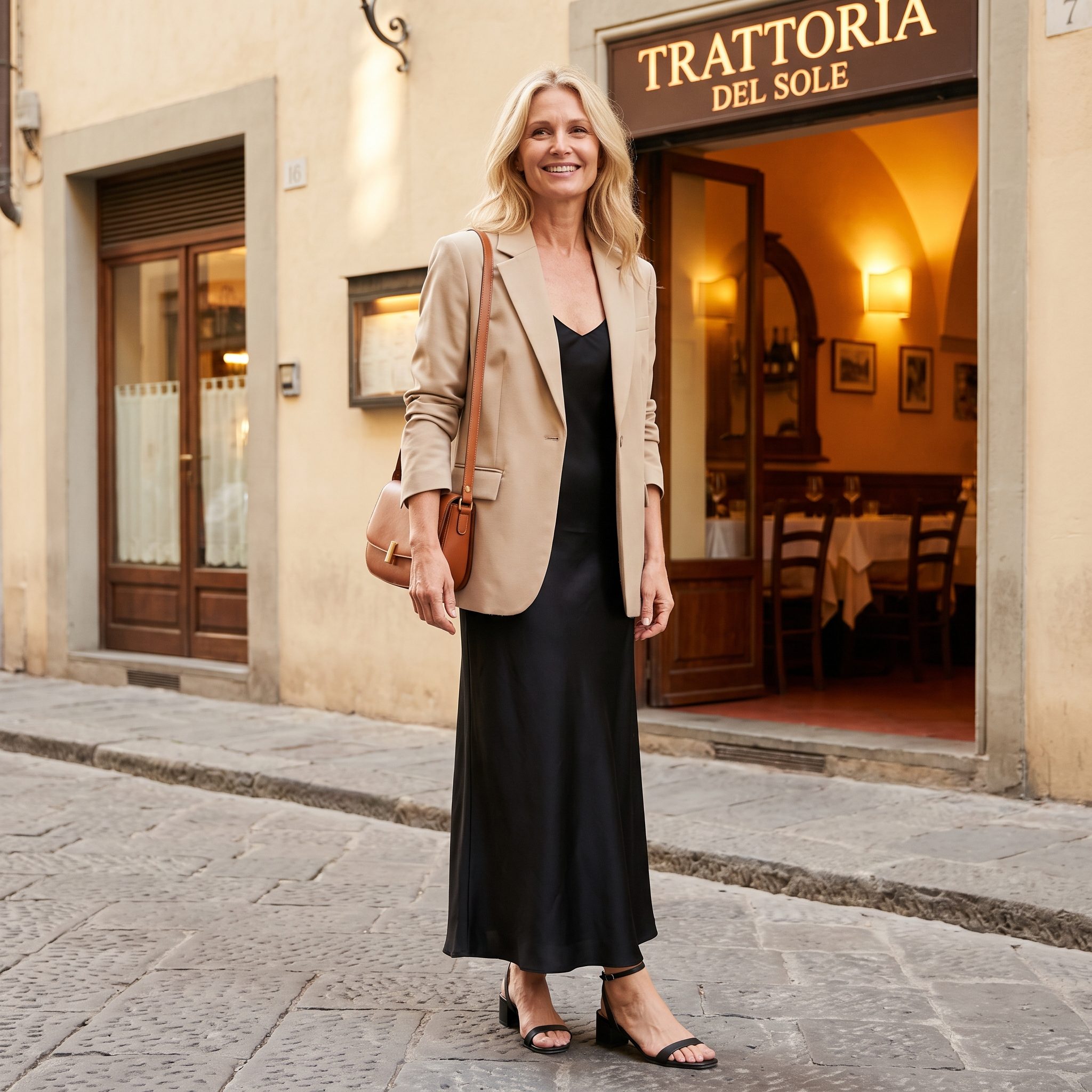 The Slip Dress as an Evening Column