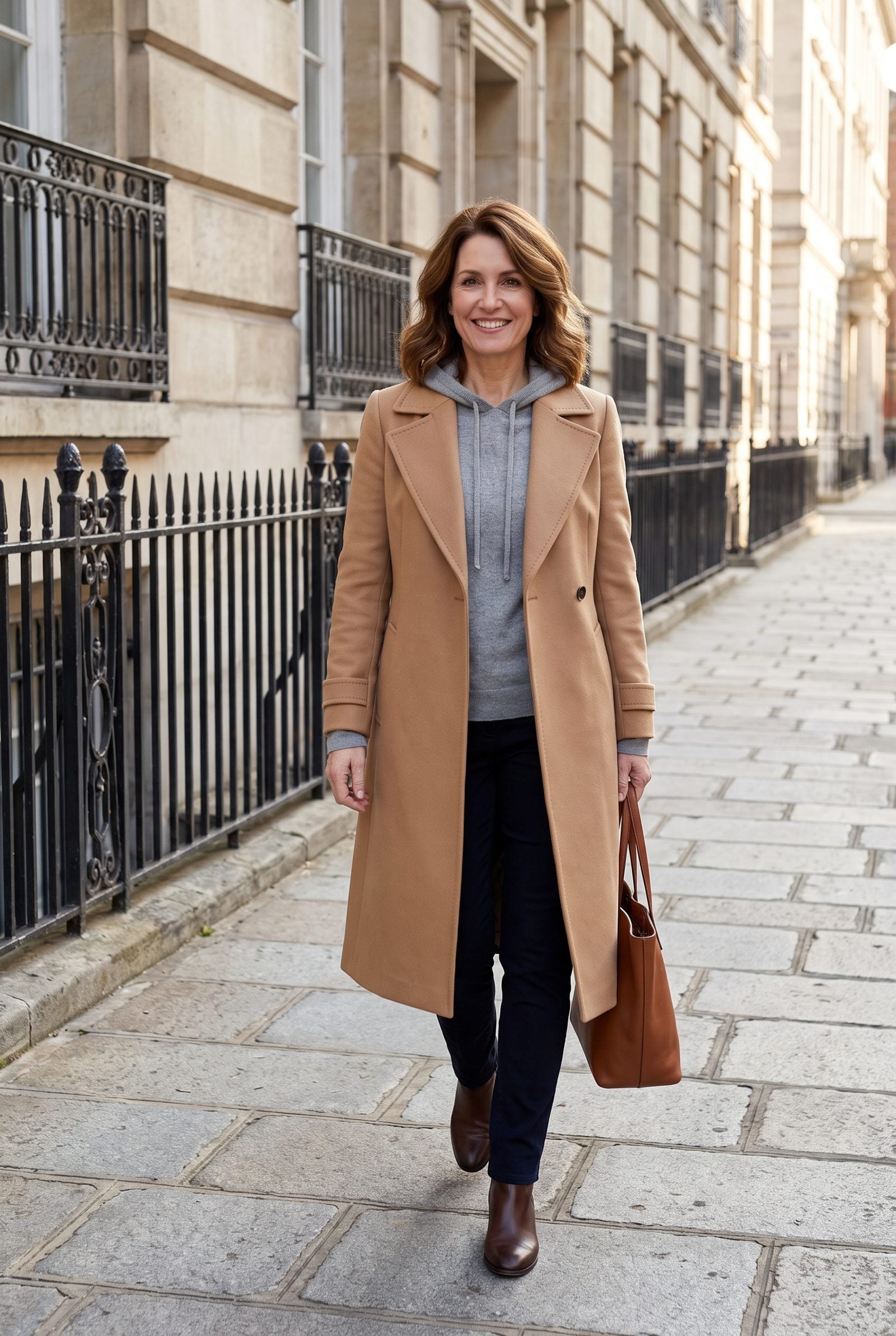 Slip a Thin Hoodie Beneath a Structured Coat