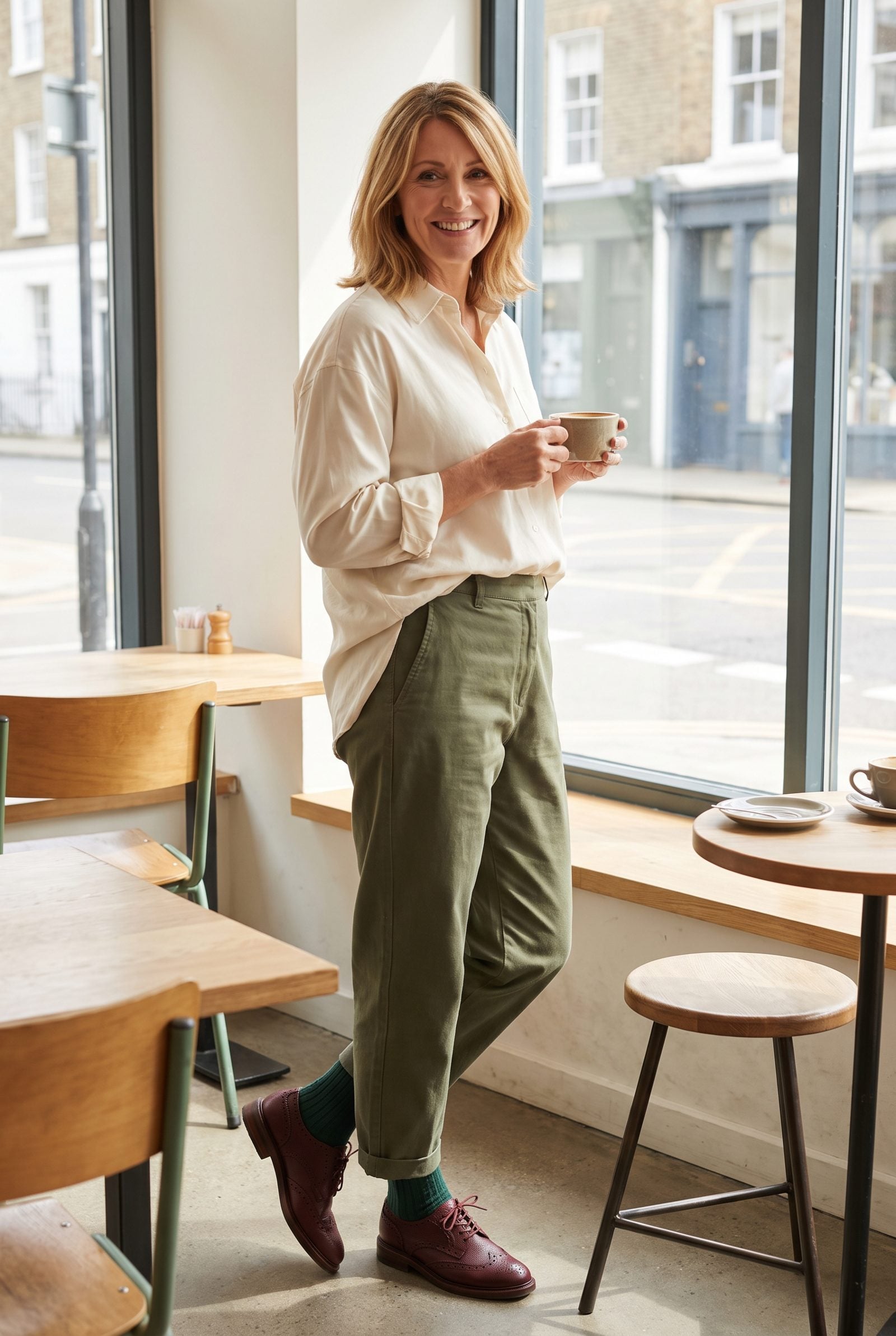 Socks Bridge the Color Gap Between Trousers and Shoes