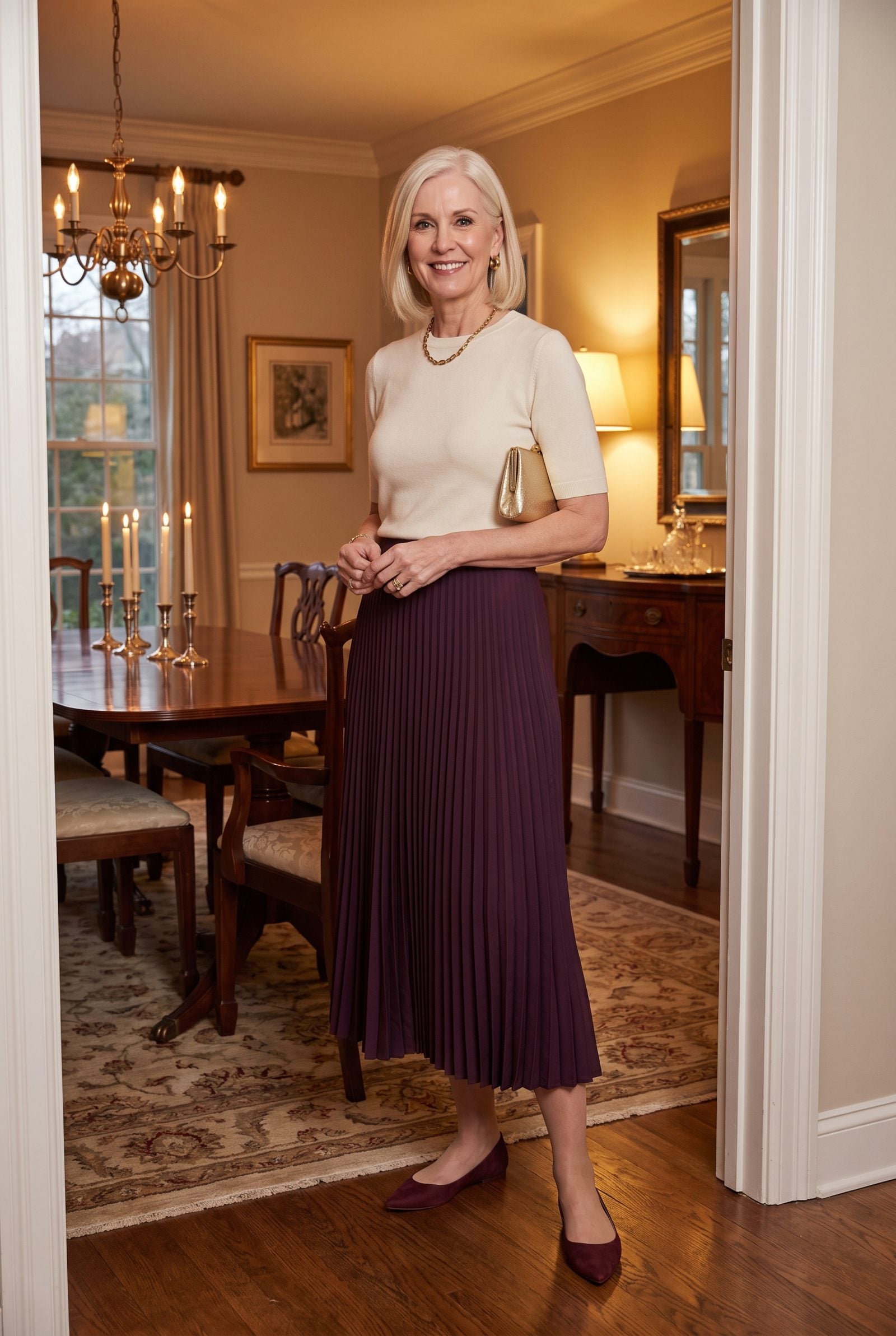 Static Cling Pulling a Skirt or Dress Off-Line