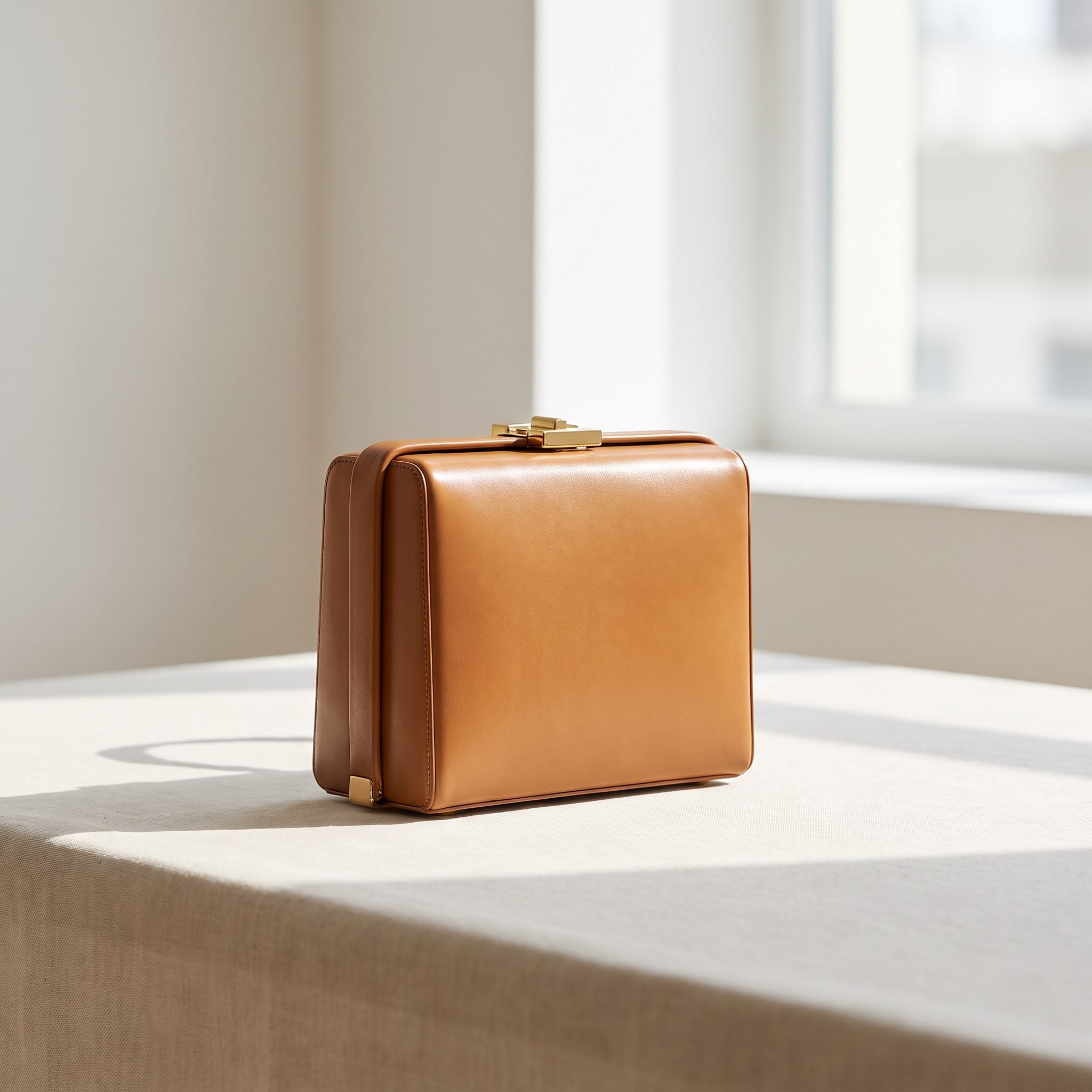 A Structured Top-Handle Handbag
