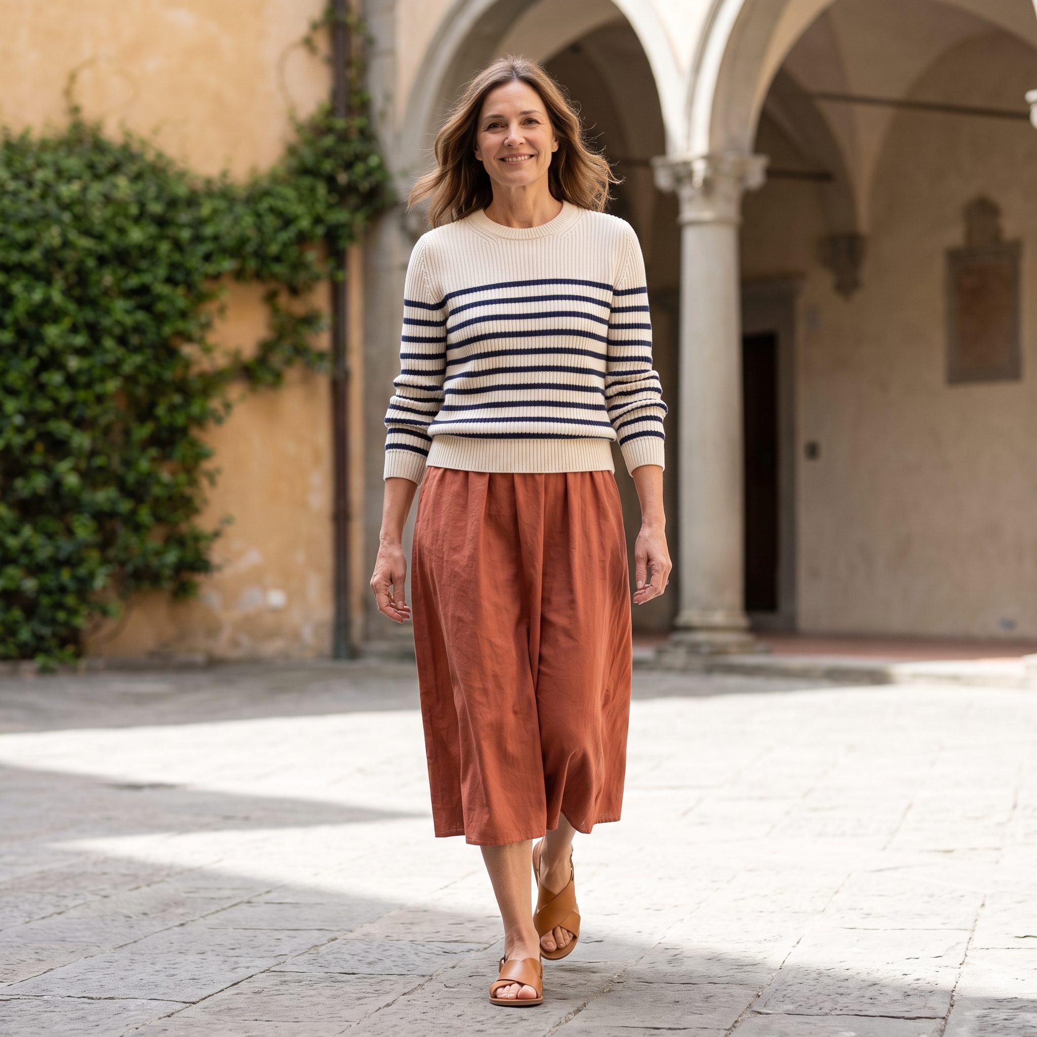 The Sundress With a Striped Upper Half