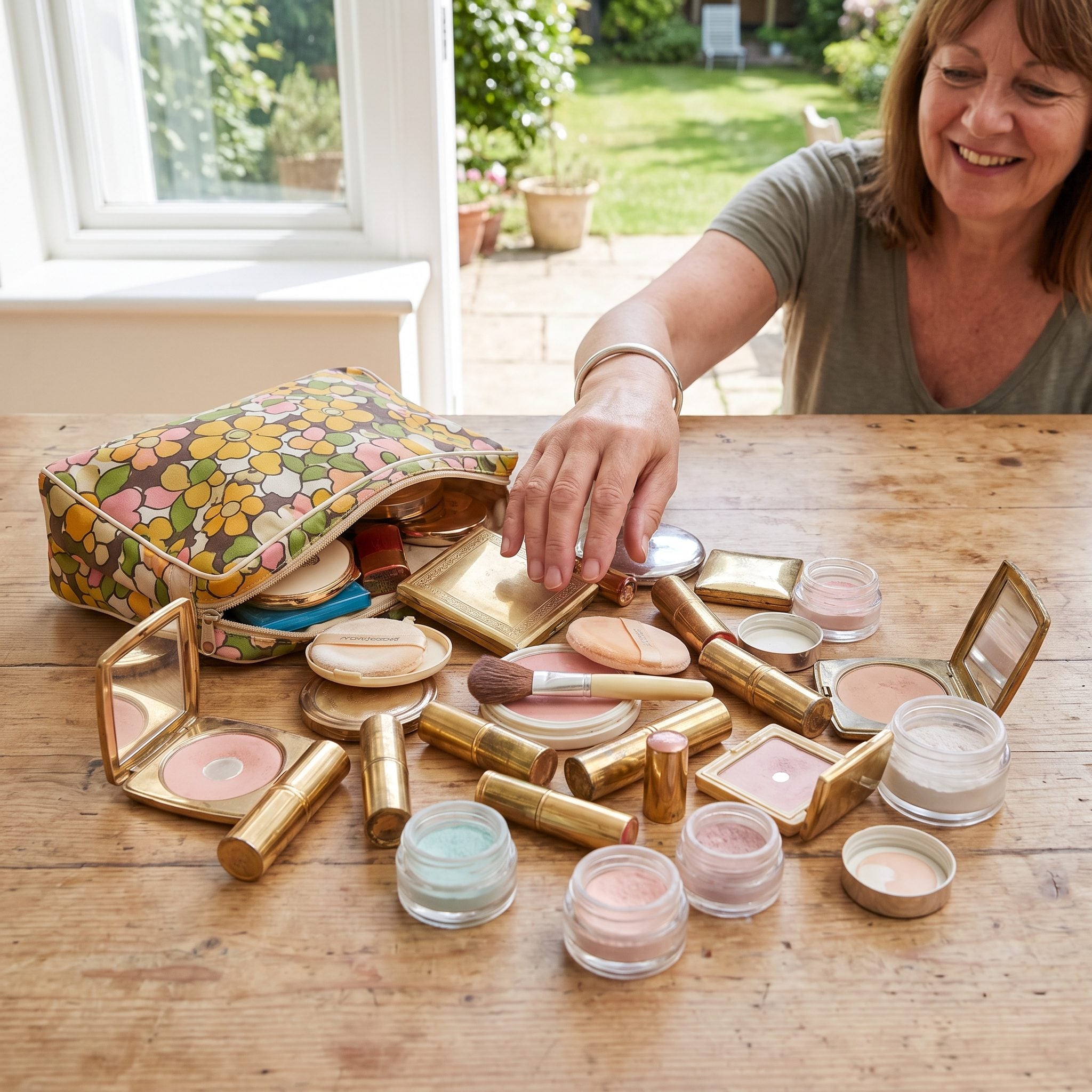 A Synthetic-Blend Makeup Bag Rattling in the Handbag