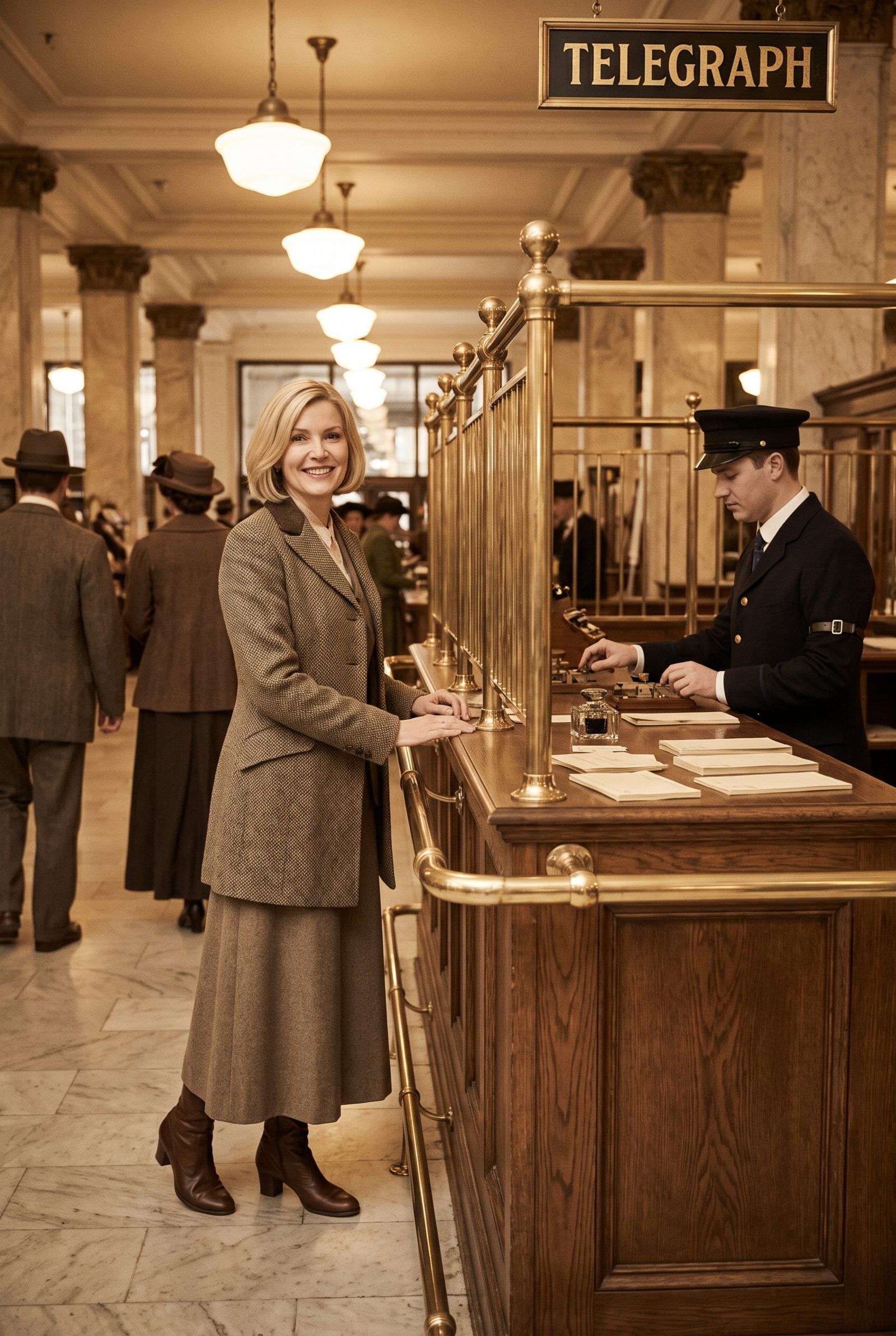 Telegraph Desks for Sending Same-Day Messages