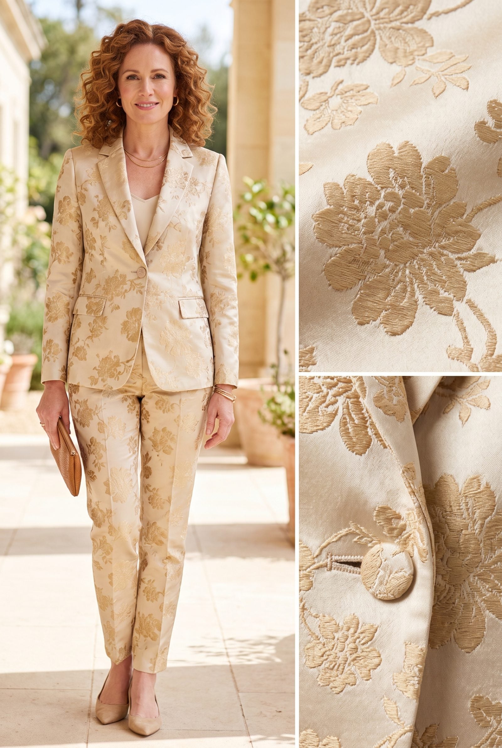 True Jacquard Patterns Woven Into the Fabric