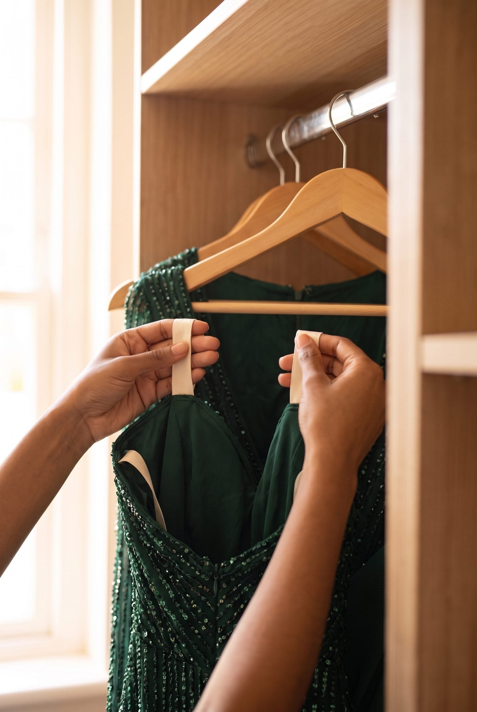 Use Internal Hanging Loops to Support Heavy Dresses