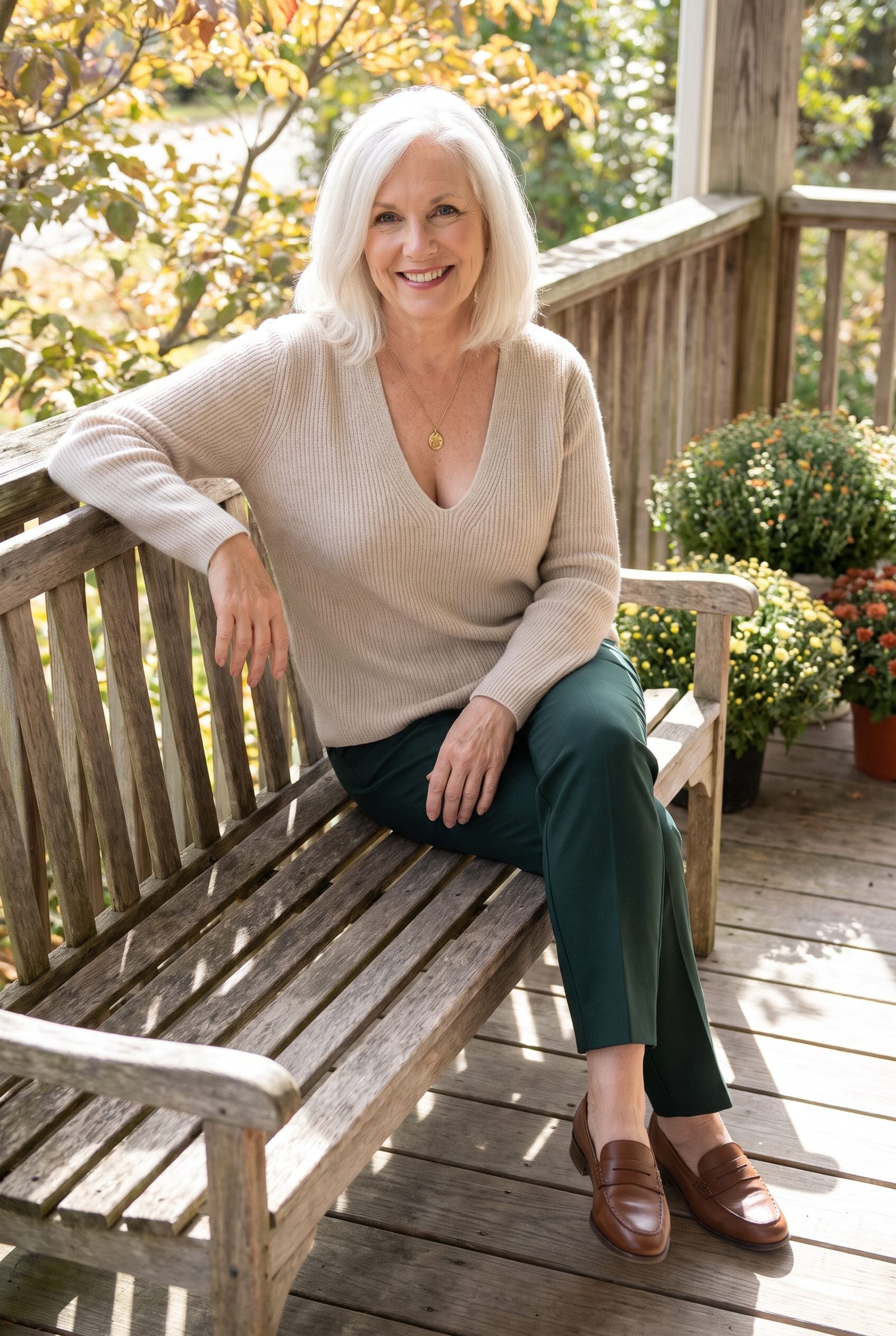 V-Neck Knits That Open Up the Whole Top Half