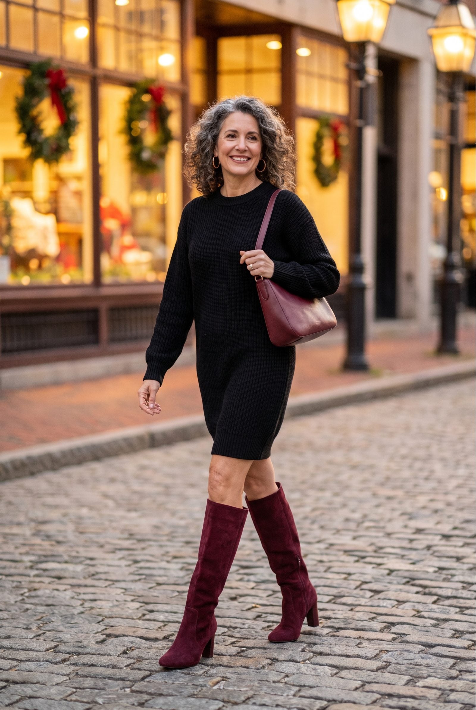 Wear It With Burgundy Suede Boots