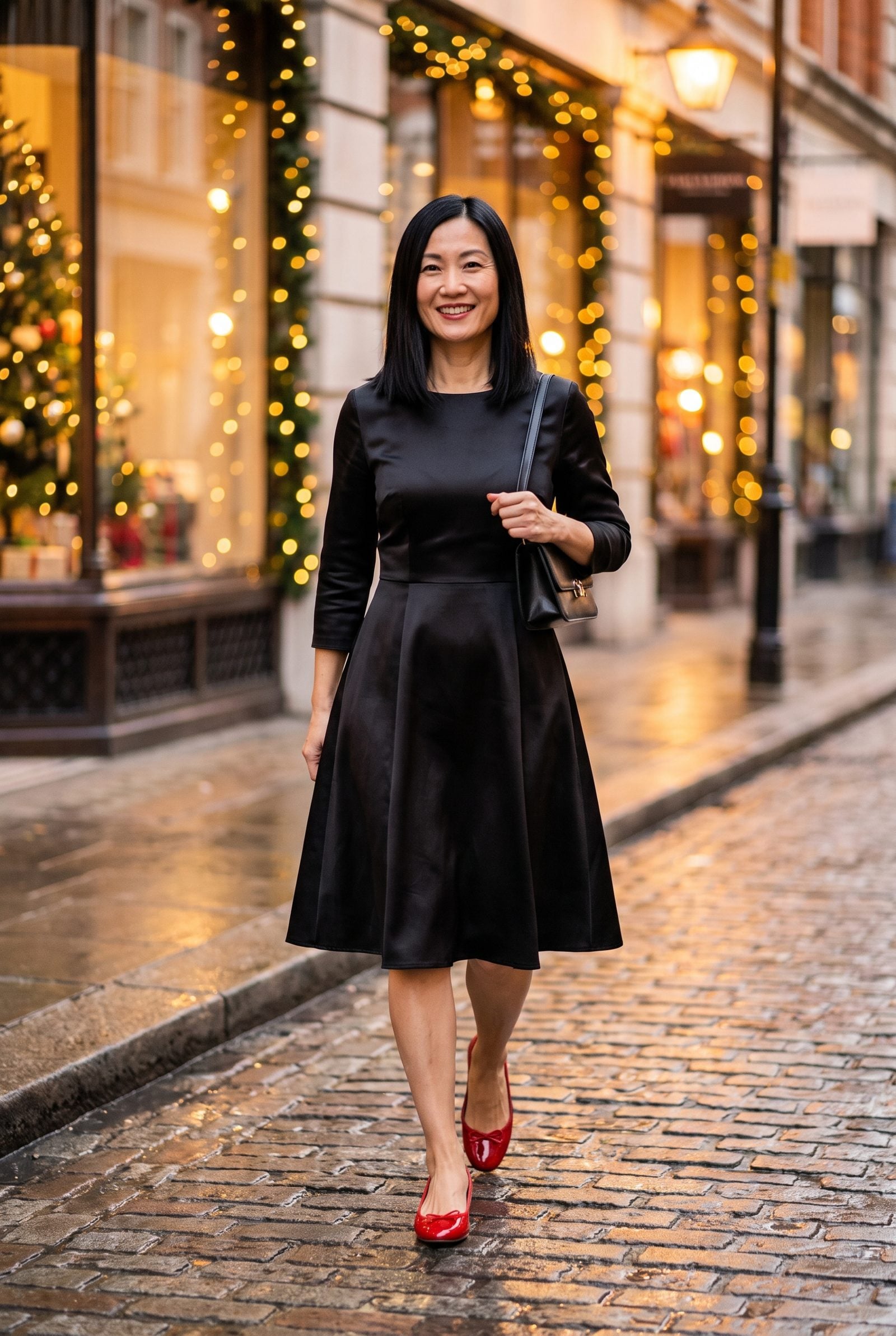 Wear It With Red Patent Ballet Flats