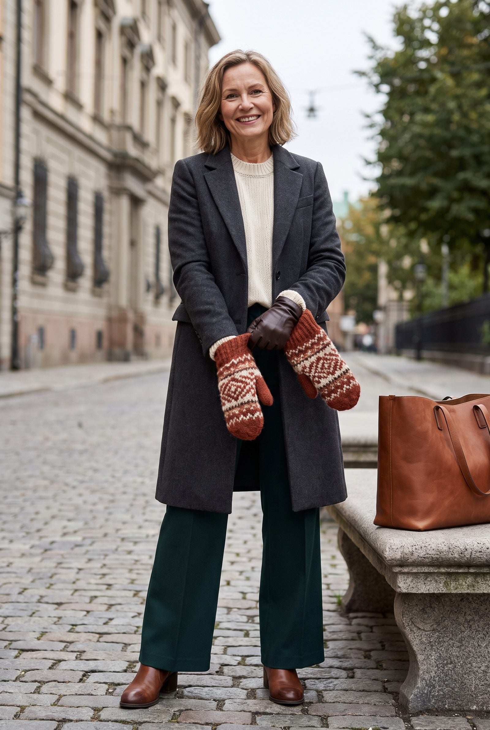 Wear Slim Gloves Beneath Oversized Mittens