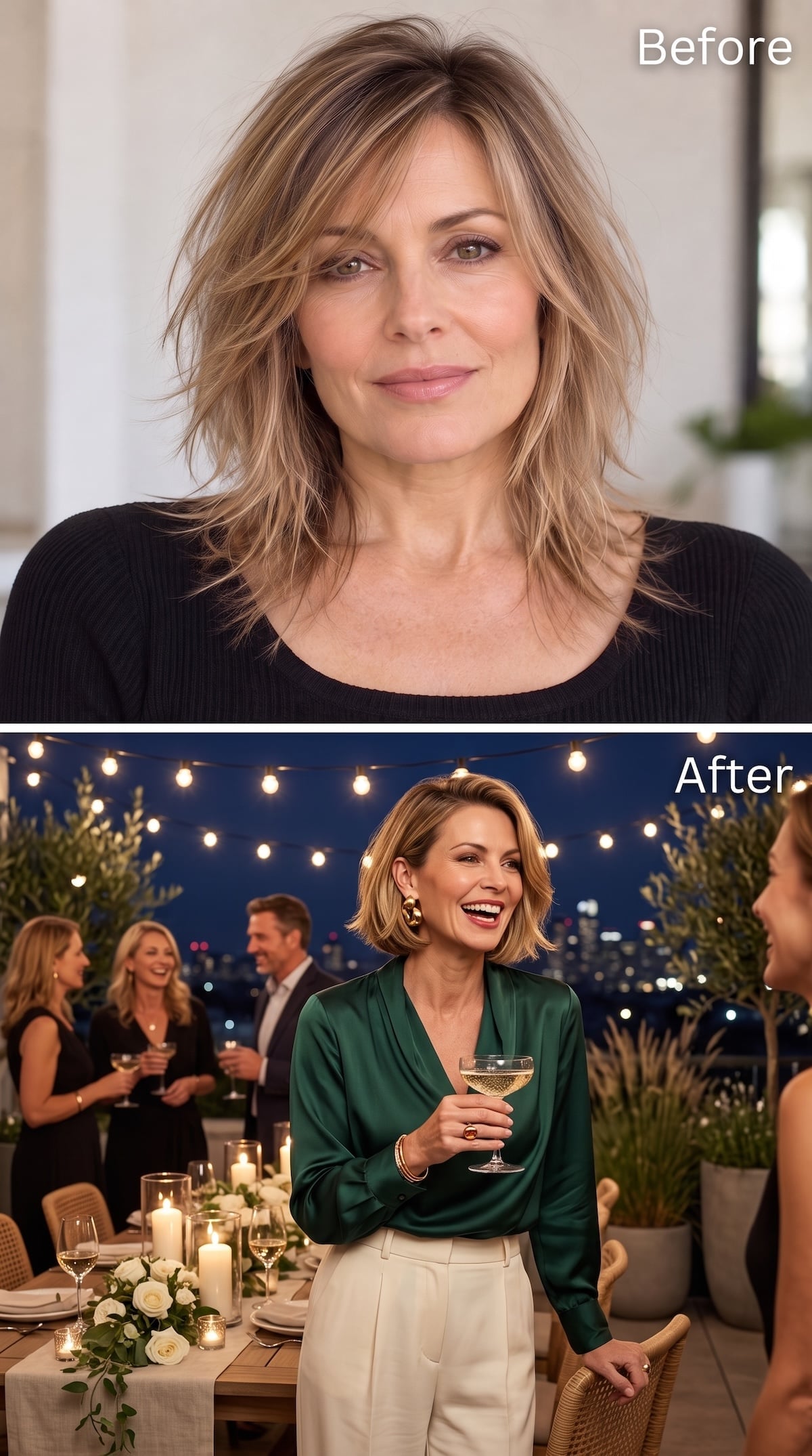 Rooftop-Ready at 45: When a Bob Does More Work Than a Blowout