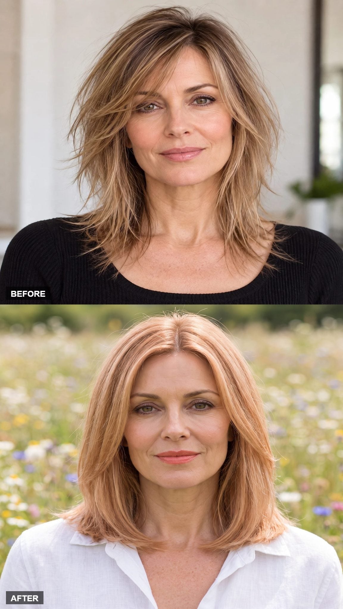 Warm Blonde, Blunt Ends, and the Cut That Let the Hair Settle Into Itself