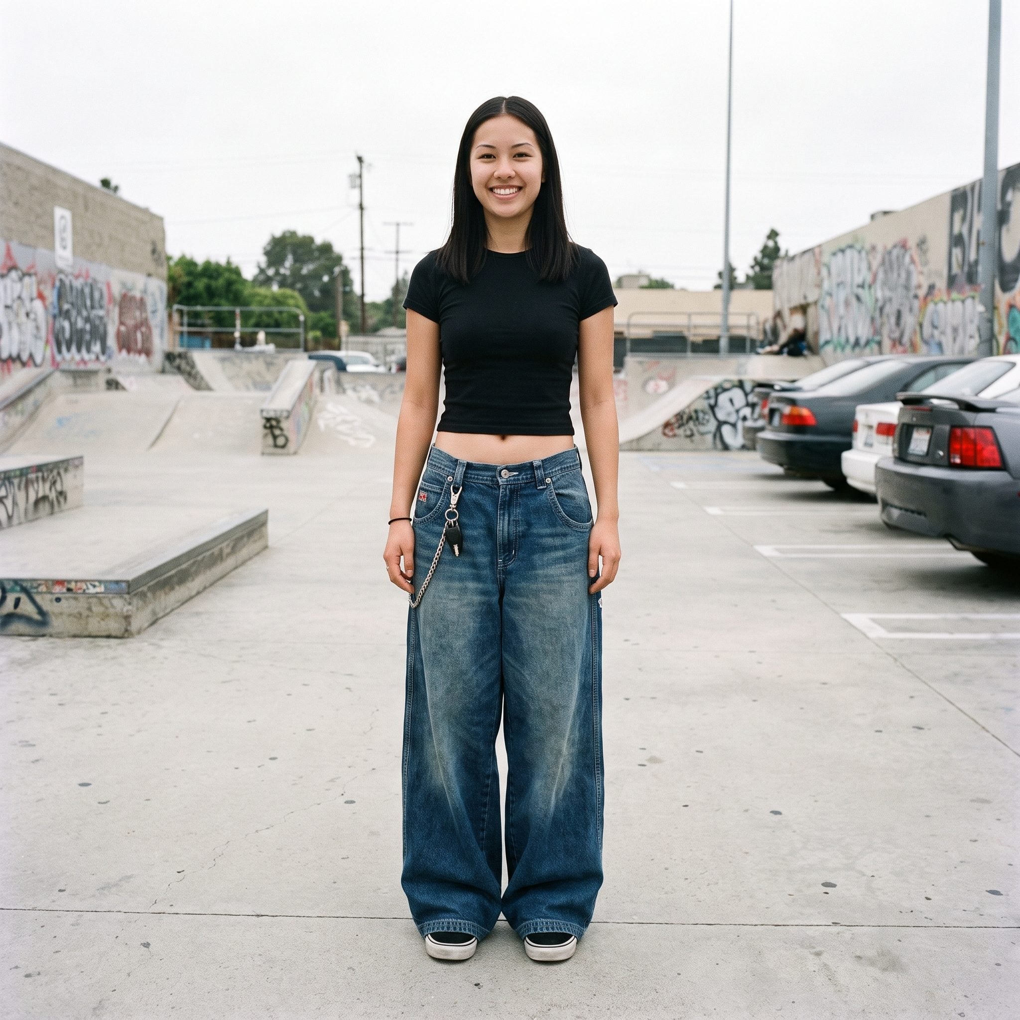 Wide-Leg JNCO Jeans That Could Hide a Skateboard