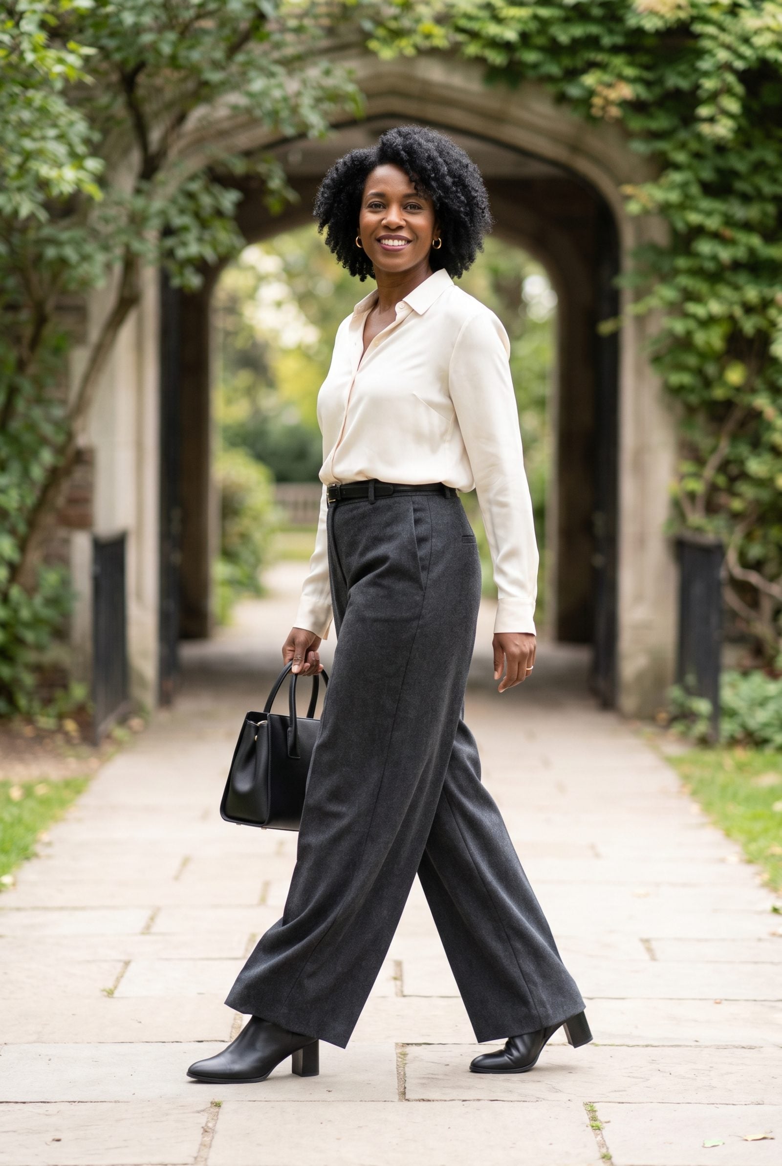 Wide-Leg Wool Trousers That Pour Instead of Pinch
