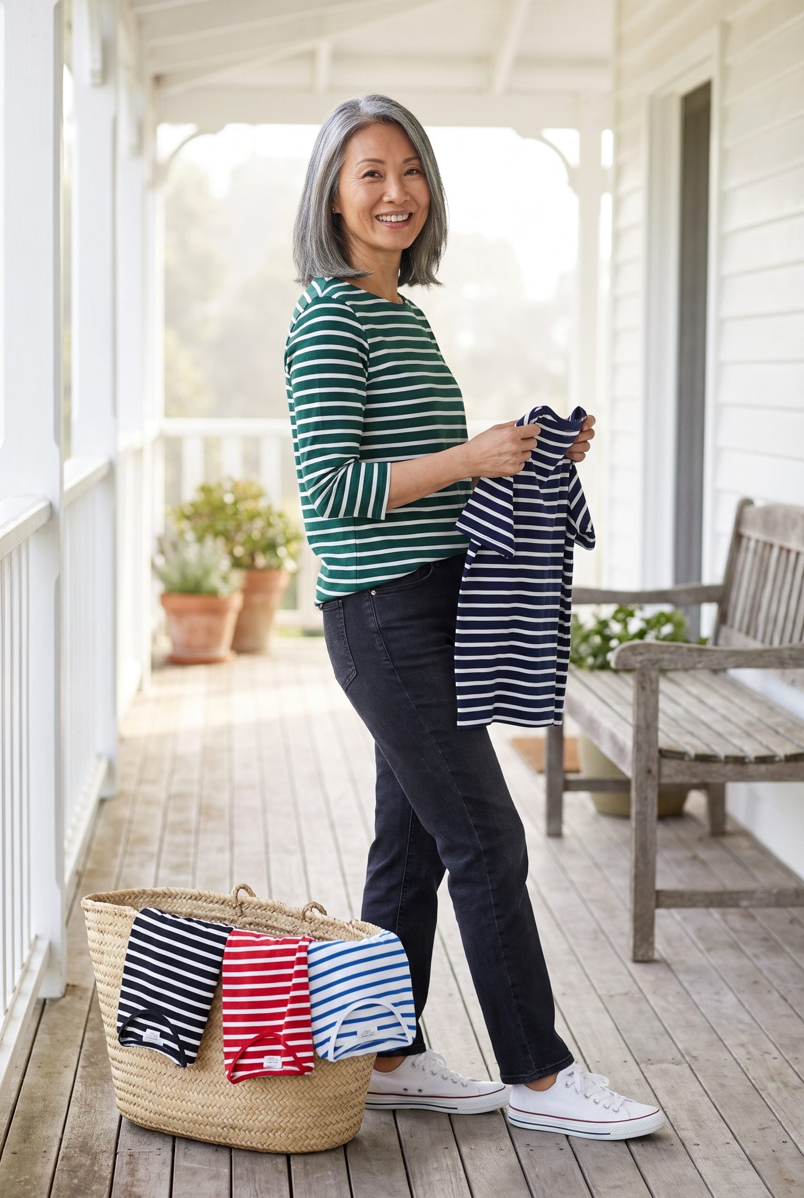 You Date the Same Striped Top in Different Colors