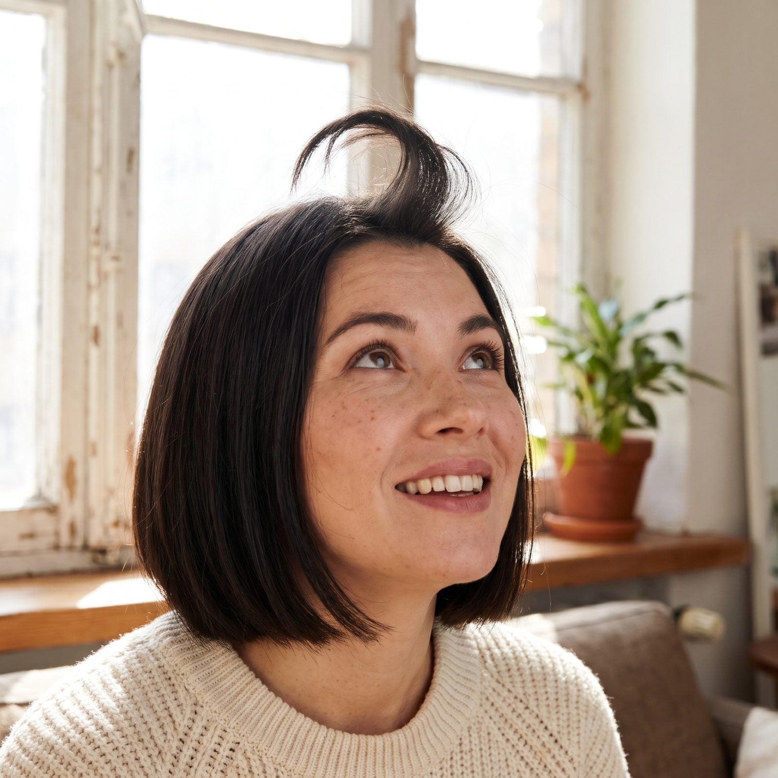 You Ignore Your Cowlick Because the Bob Is Booming