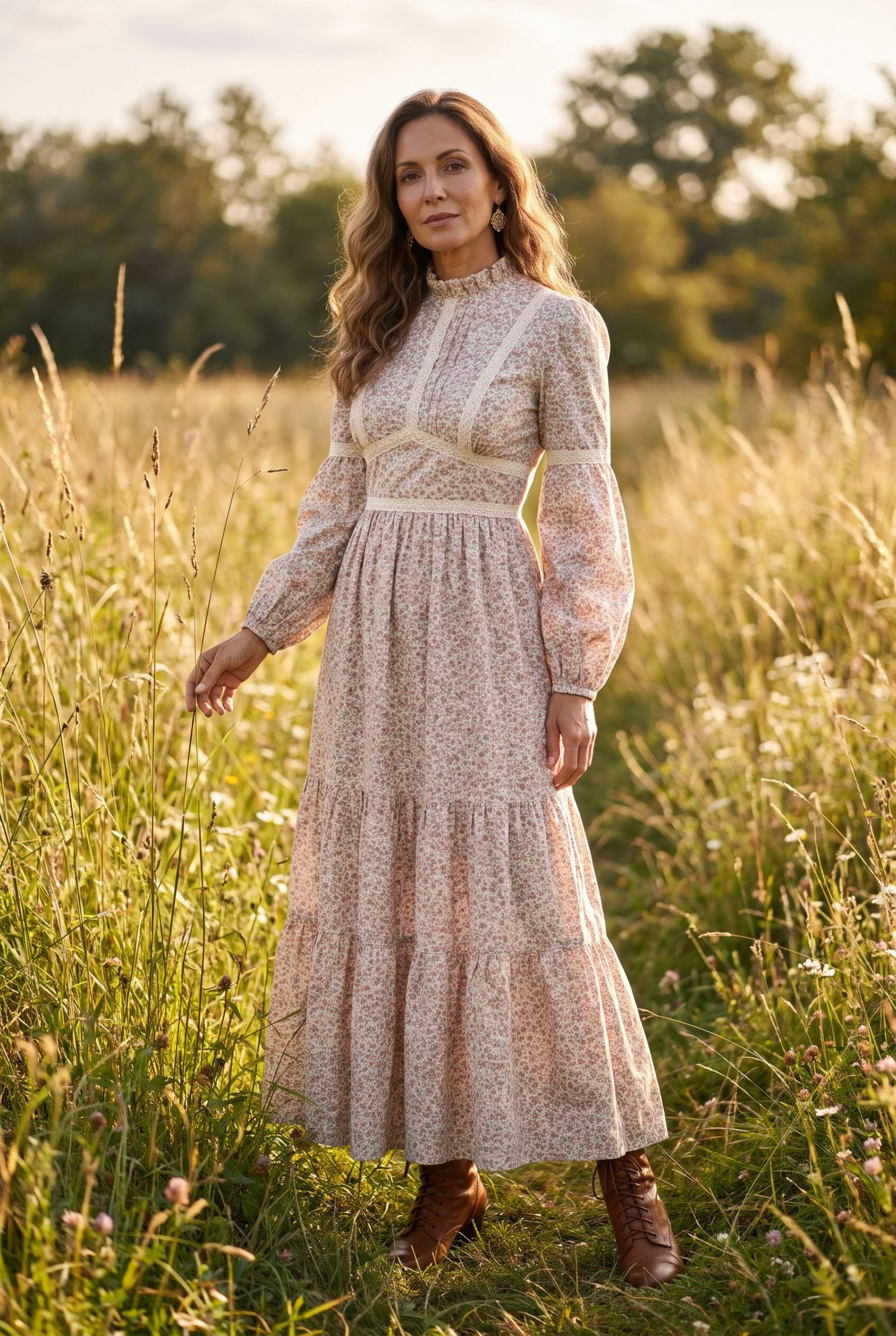 Young Edwardian by Arpeja, Romantic 1970s Dresses With Prairie and Victorian Details